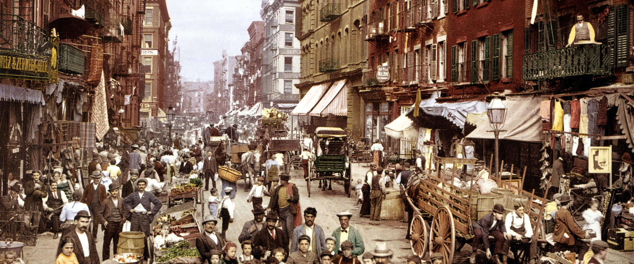 New York’s Mulberry Street in 1900