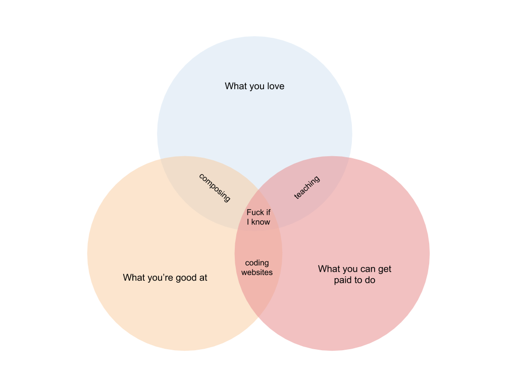 venn diagram of career choiecs