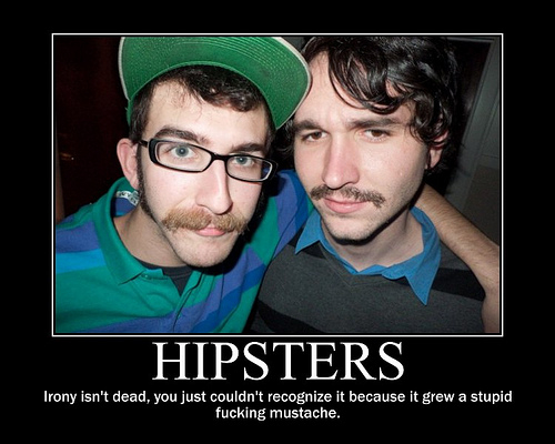Hipster mustache meme