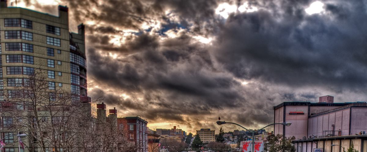 Geary Boulevard separates Japantown from the Fillmore in San Francisco